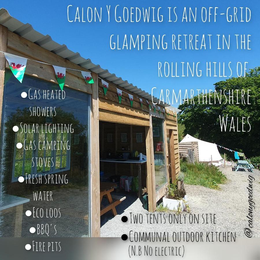 Отель Calon Y Goedwig Glamping Лландовери Экстерьер фото